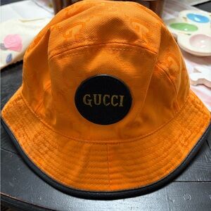 Gucci Orange Bucket Hat